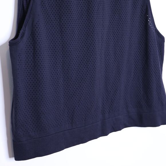 LULULEMON Breeze By Muscle Tank Midnight Navy Hip Length Sleeveless Women's 10 - Picture 6 of 6